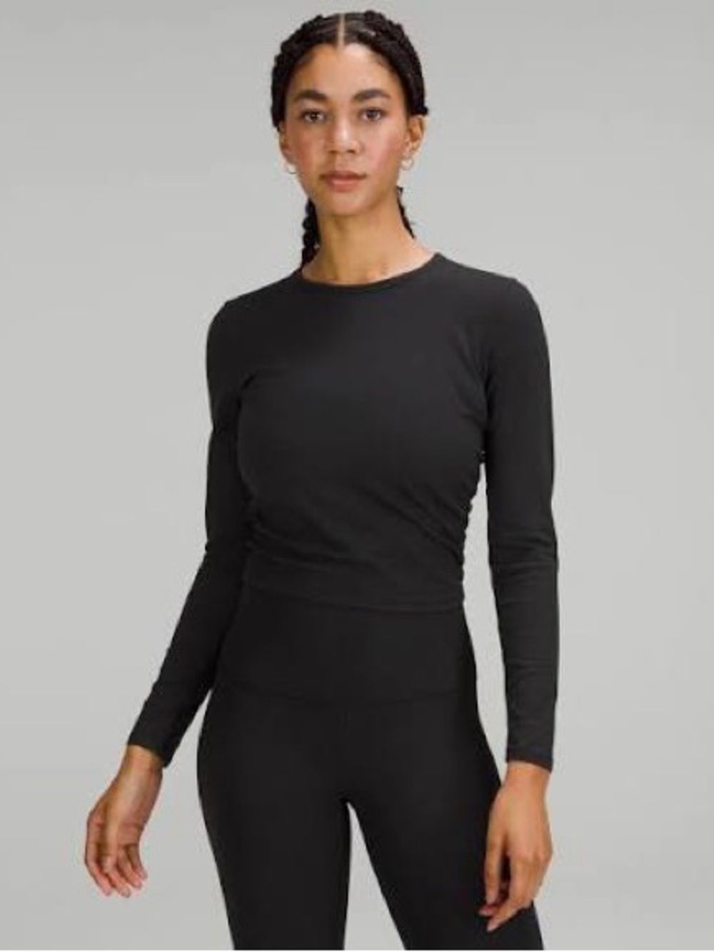 Lululemon All It Takes Long Sleeve *Ribbed Nulu™ black size 6 shirt
